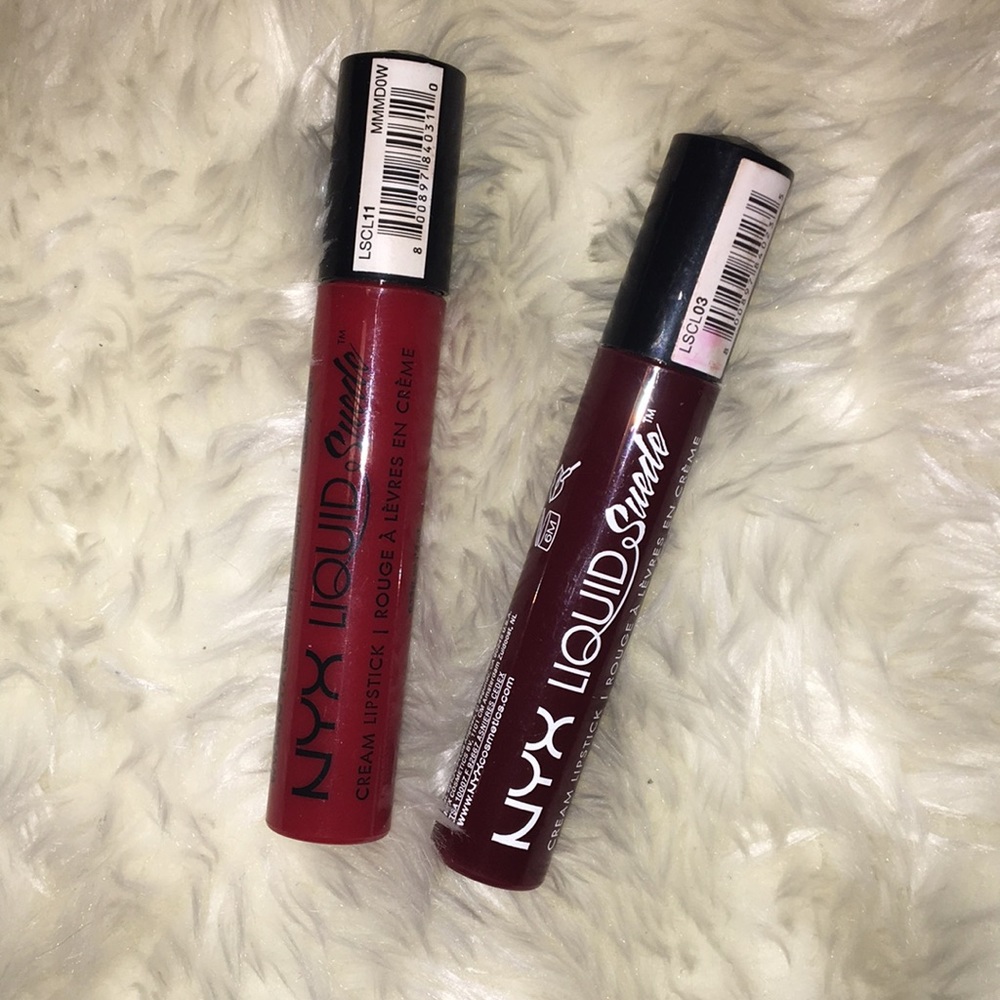 2 NYX Liquid Suede Lipsticks